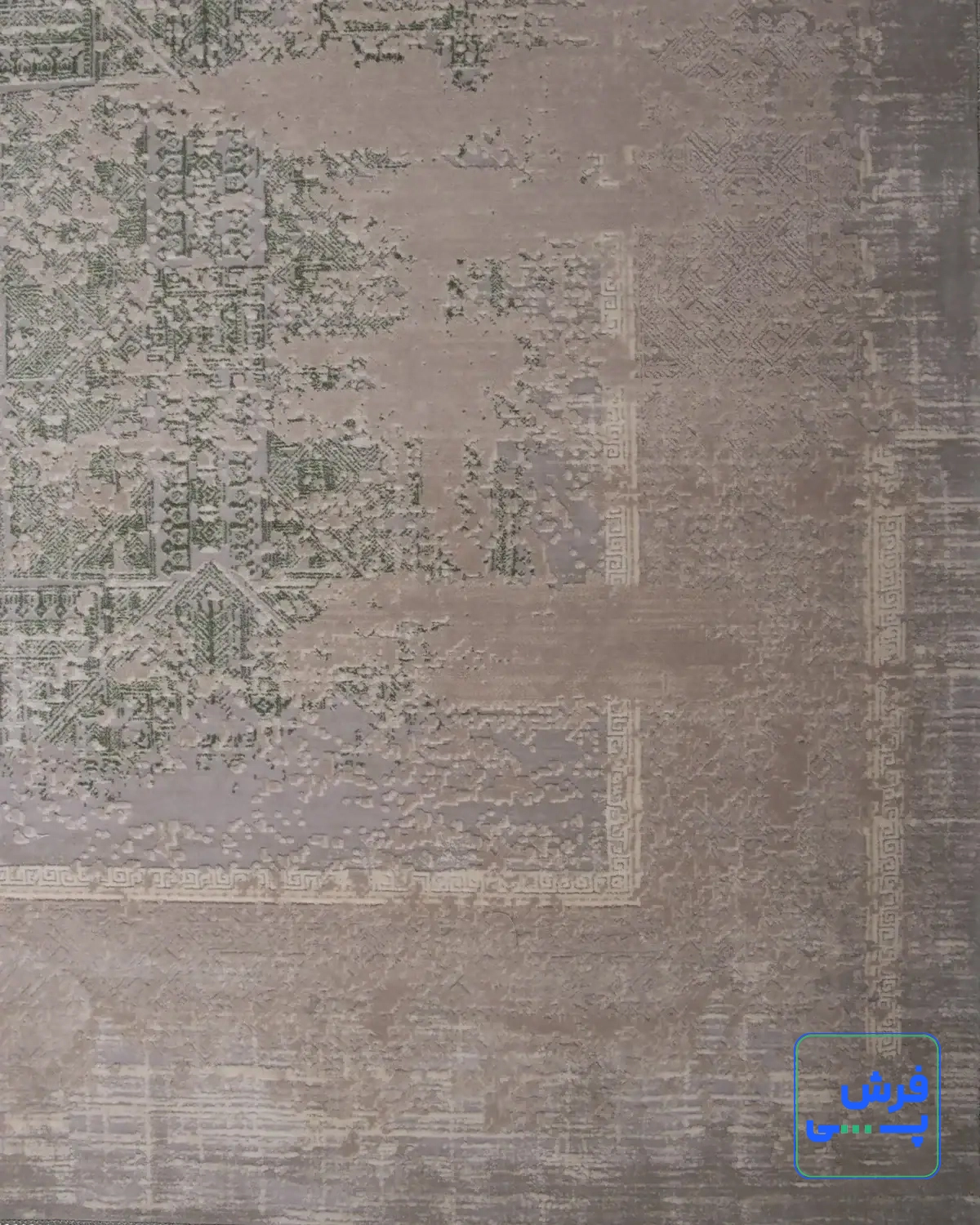 خرید قسطی |  فرش وینتیج 49928 طوسی سبز