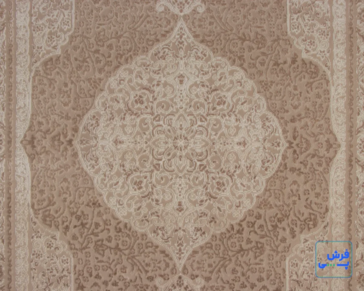 خرید قسطی |  فرش وینتیج 5308 کرم نسکافه‌ای