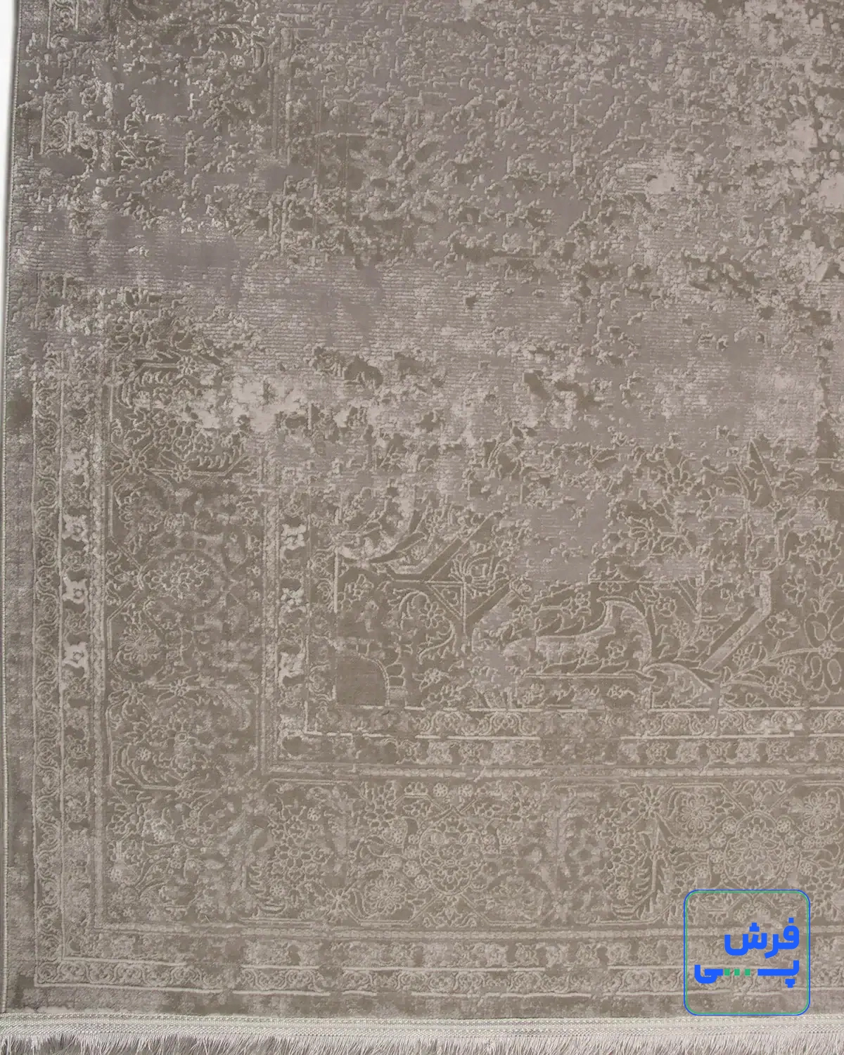 خرید قسطی |  فرش وینتیج 546 طوسی سفید