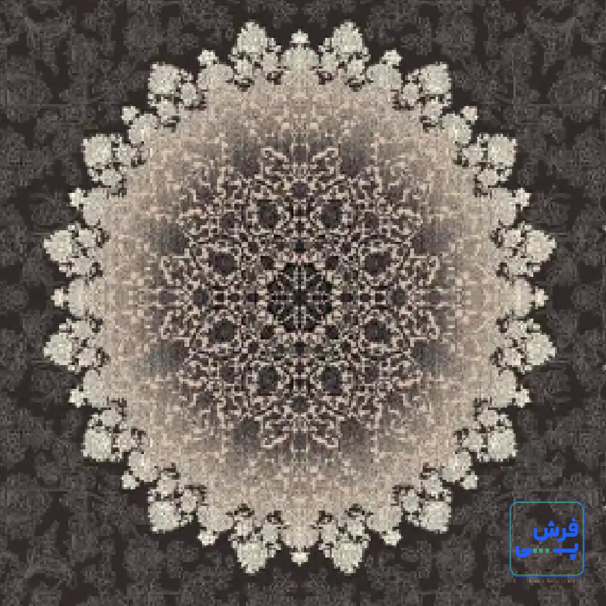 خرید قسطی |  فرش کلاسیک 6016 ذغالی