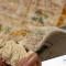 خرید قسطی |  فرش وینتیج 60261 نسکافه ای کرم