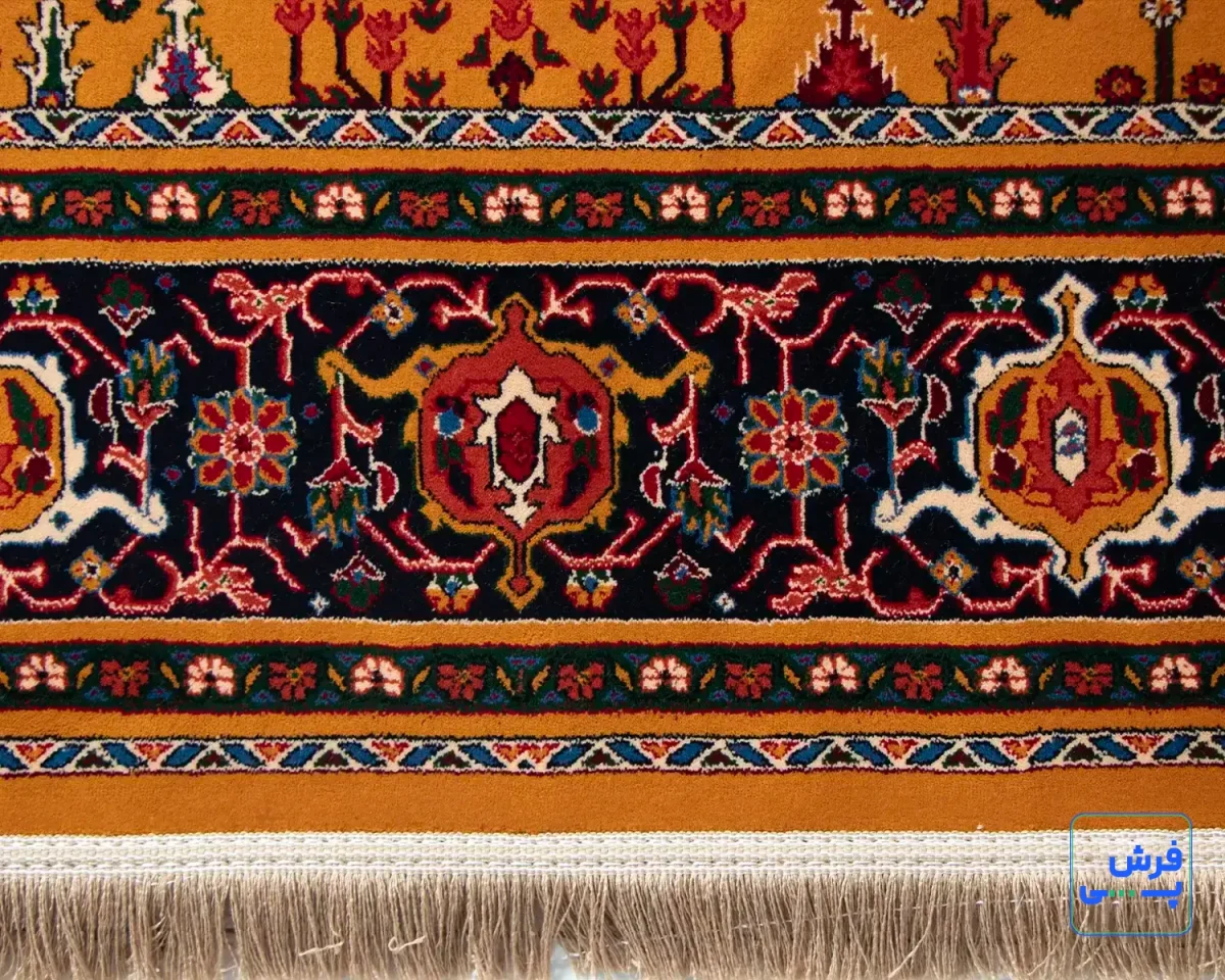 خرید قسطی |  فرش  کلاسیک 7017 طلایی سرمه‌ای