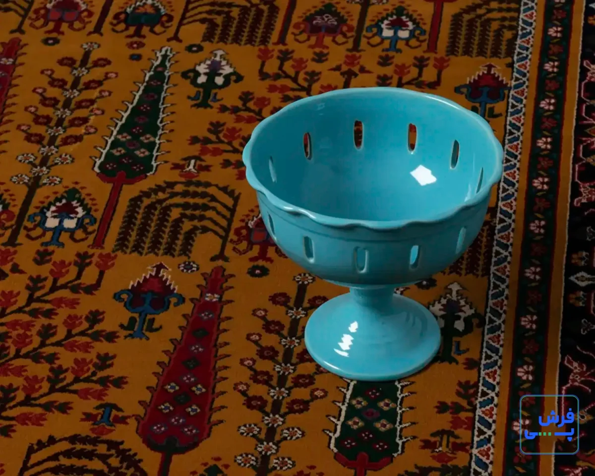 خرید قسطی |  فرش  کلاسیک 7017 طلایی سرمه‌ای