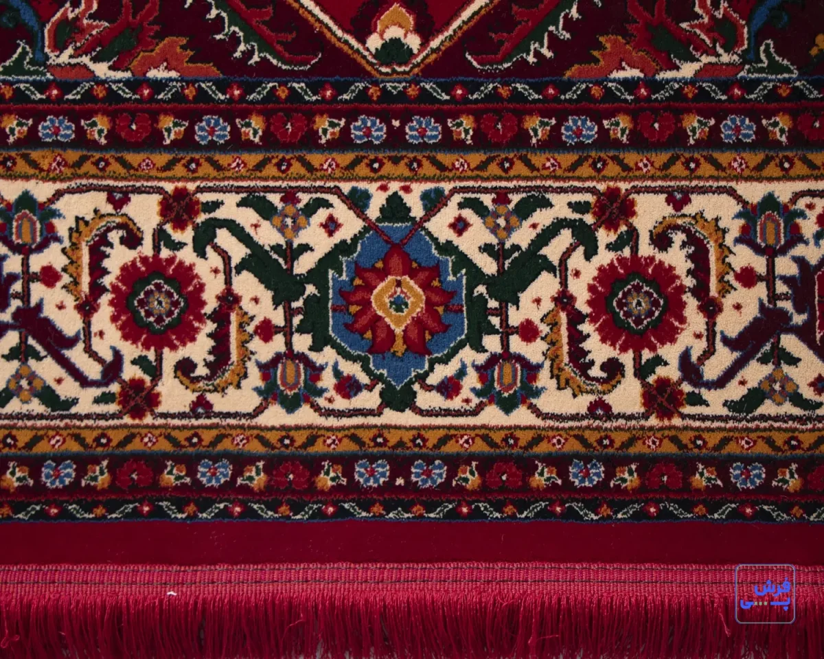 7022-1e (7) خرید قسطی | فرش کلاسیک 7022 لاکی کرم