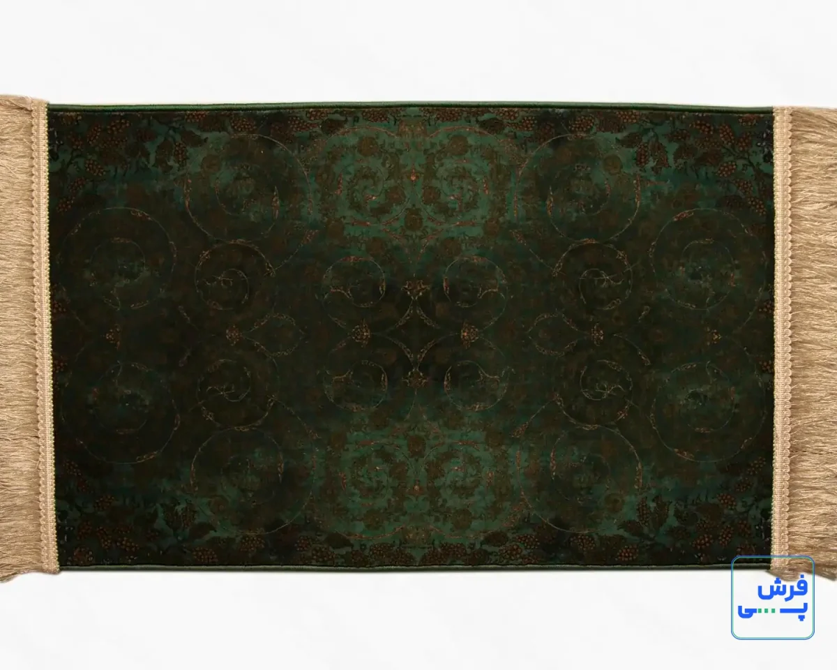 خرید قسطی |  پادری ابریشم ماشینی 702556 سبز طلایی