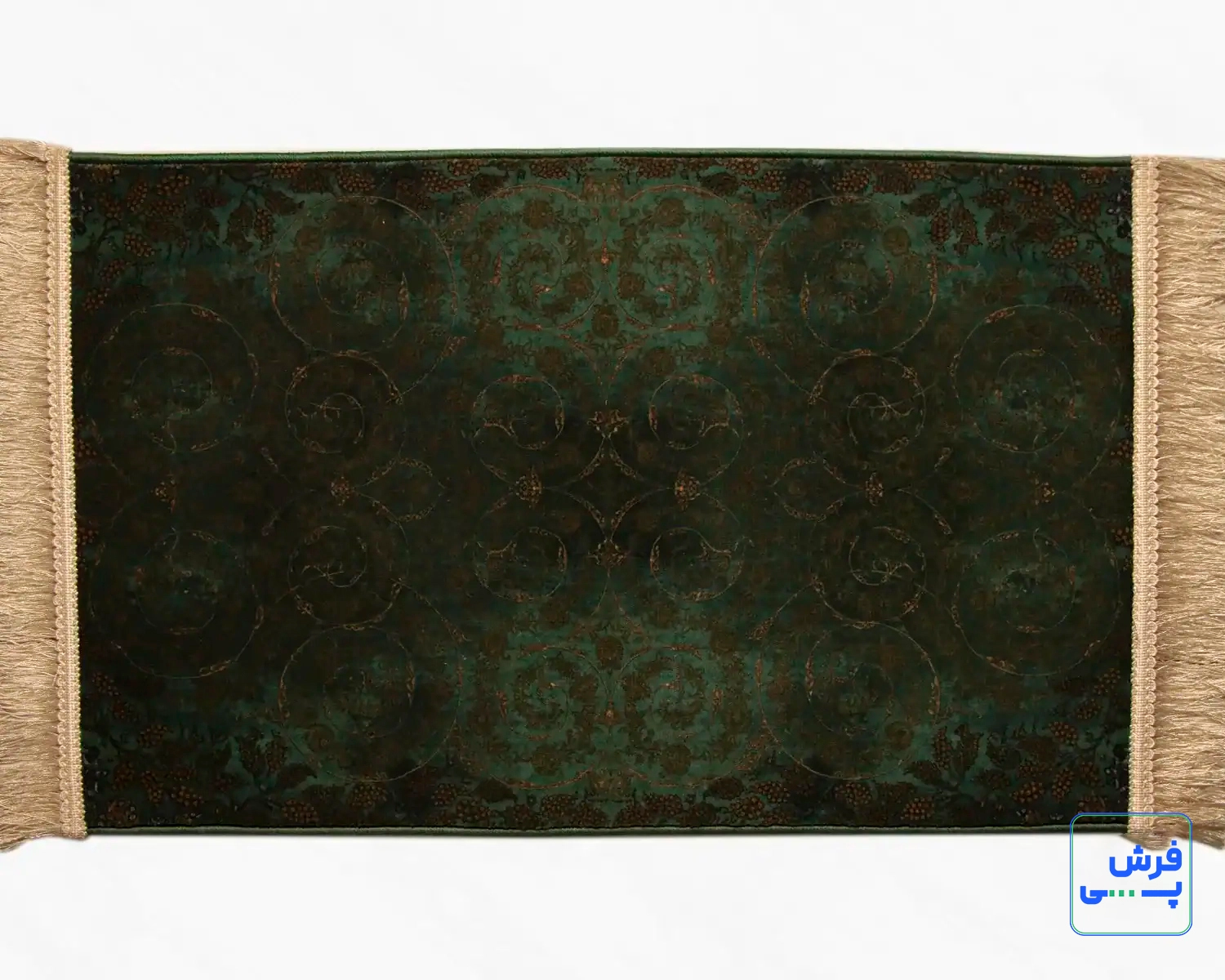 702556.webp خرید قسطی | پادری ابریشم ماشینی 702556 سبز طلایی