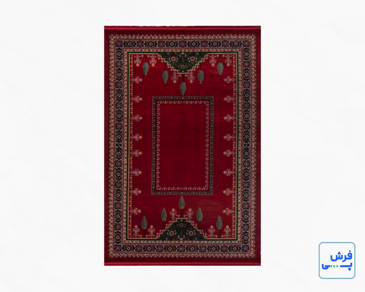 7027.webp خرید قسطی | فرش وینتیج 7027 لاکی سبز