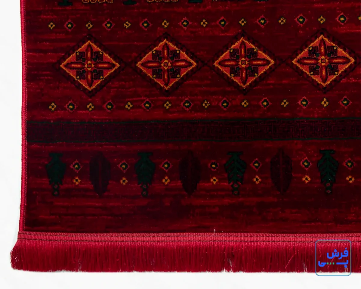 7027-5.webp خرید قسطی | فرش وینتیج 7043 لاکی سبز