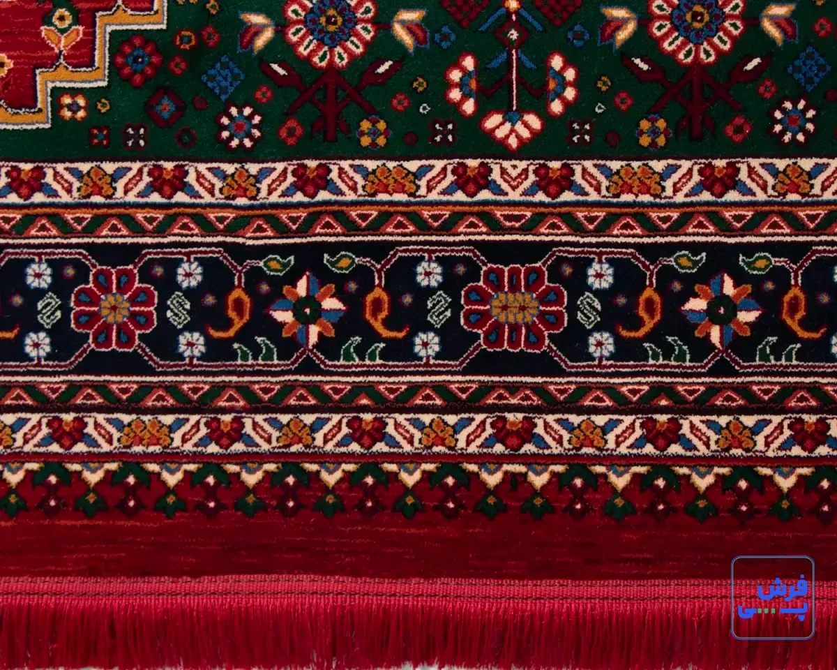 7027-6.webp خرید قسطی | فرش وینتیج 7027 لاکی سبز