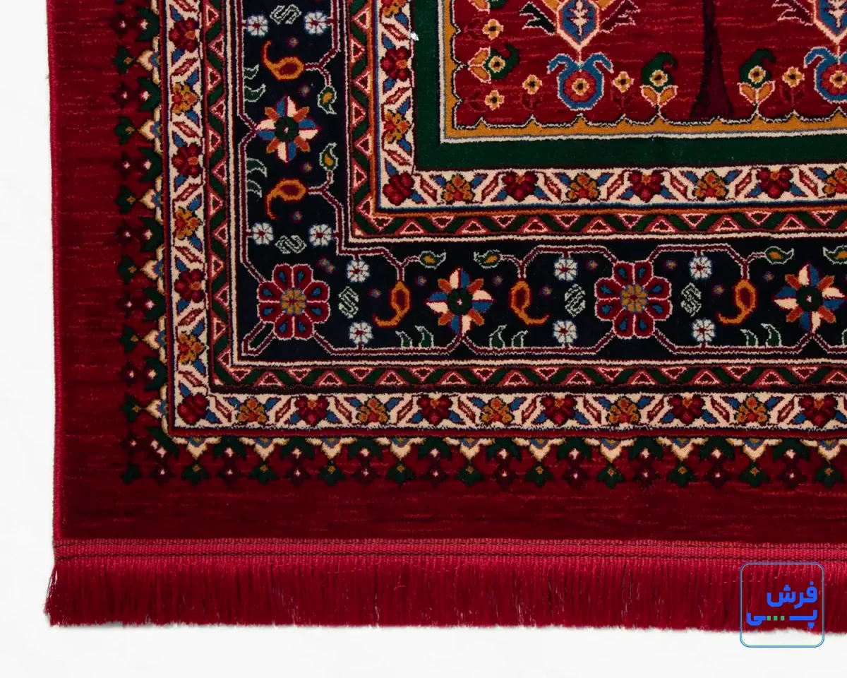 7027-7.webp خرید قسطی | فرش وینتیج 7027 لاکی سبز