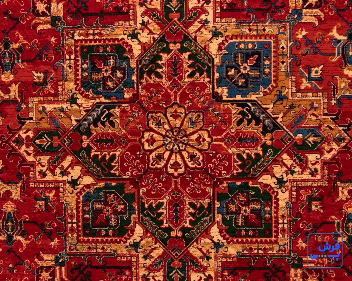 7038-3.webp خرید قسطی | فرش وینتیج 7040 سبز لاکی