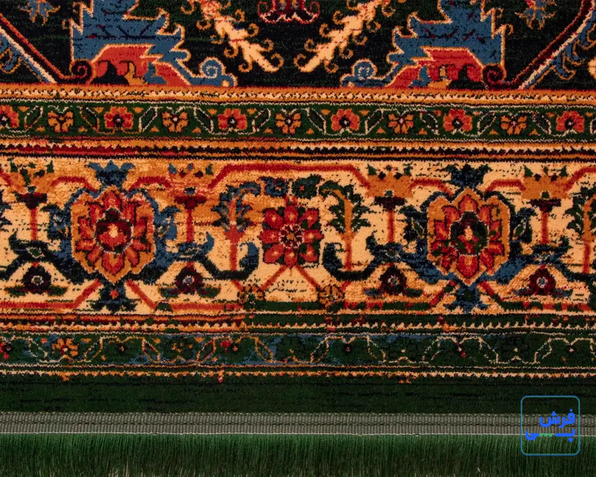 7038-4.webp خرید قسطی | فرش وینتیج 7040 سبز لاکی