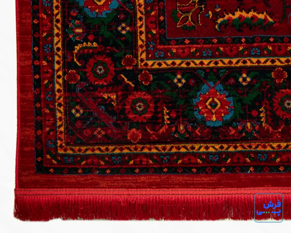 7041-6.webp خرید قسطی | فرش وینتیج 7041 لاکی سبز