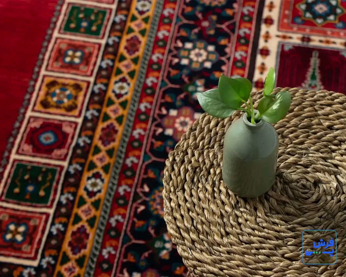 خرید قسطی |  فرش کلاسیک 7044 قرمز کرم