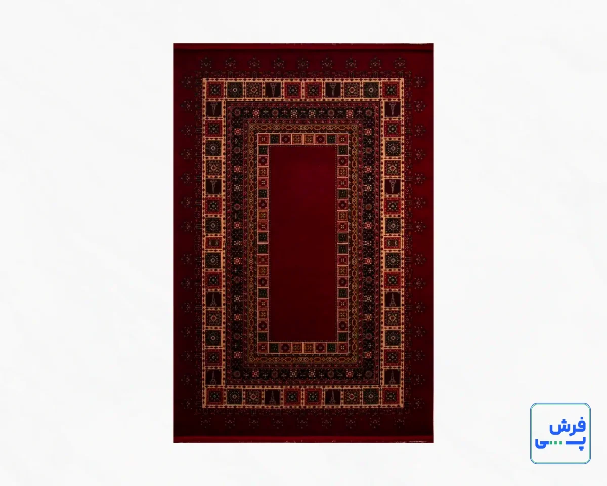 خرید قسطی |  فرش کلاسیک 7044 قرمز کرم