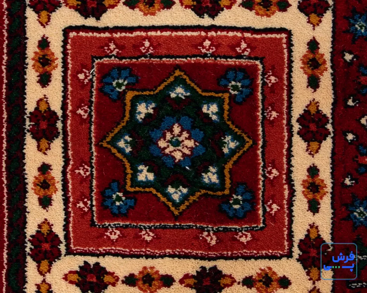 خرید قسطی |  فرش کلاسیک 7044 قرمز کرم