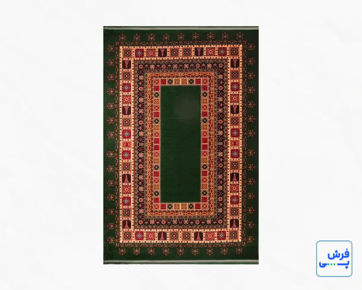 خرید قسطی |  فرش کلاسیک 7044 سبز کرم