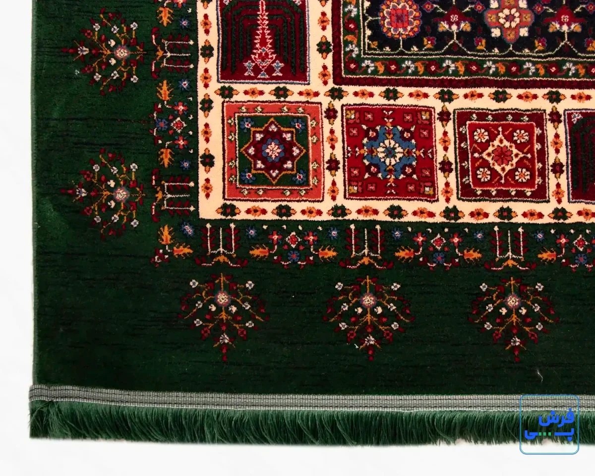 خرید قسطی |  فرش کلاسیک 7044 سبز کرم