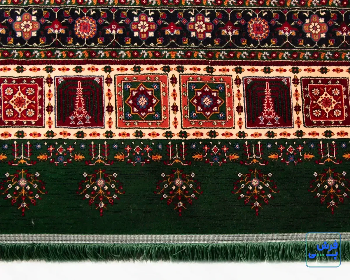 خرید قسطی |  فرش کلاسیک 7044 سبز کرم