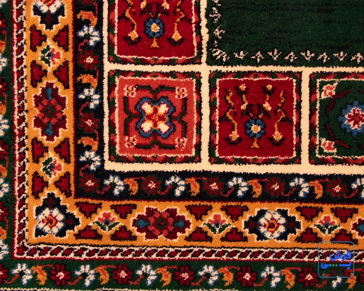 خرید قسطی |  فرش کلاسیک 7044 سبز کرم