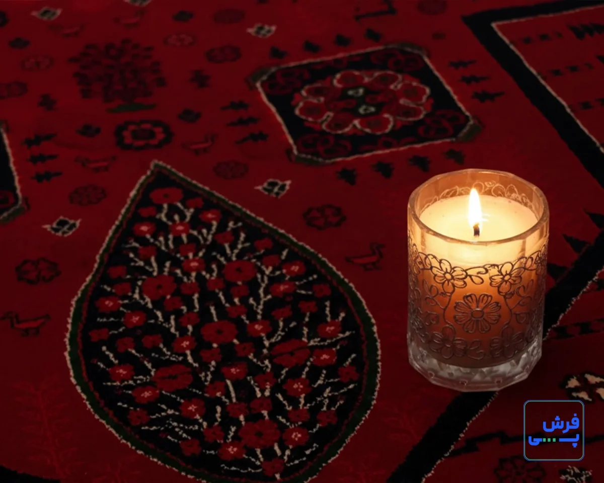 خرید قسطی |  فرش  کلاسیک 7050 روناسی سرمه‌ای