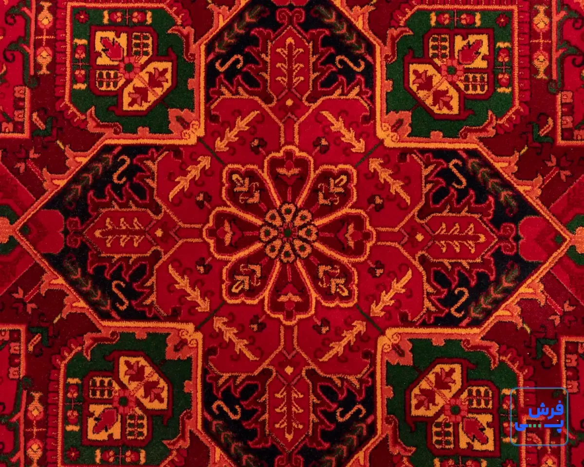 خرید قسطی |  فرش ابریشم ماشینی 7055 لاکی