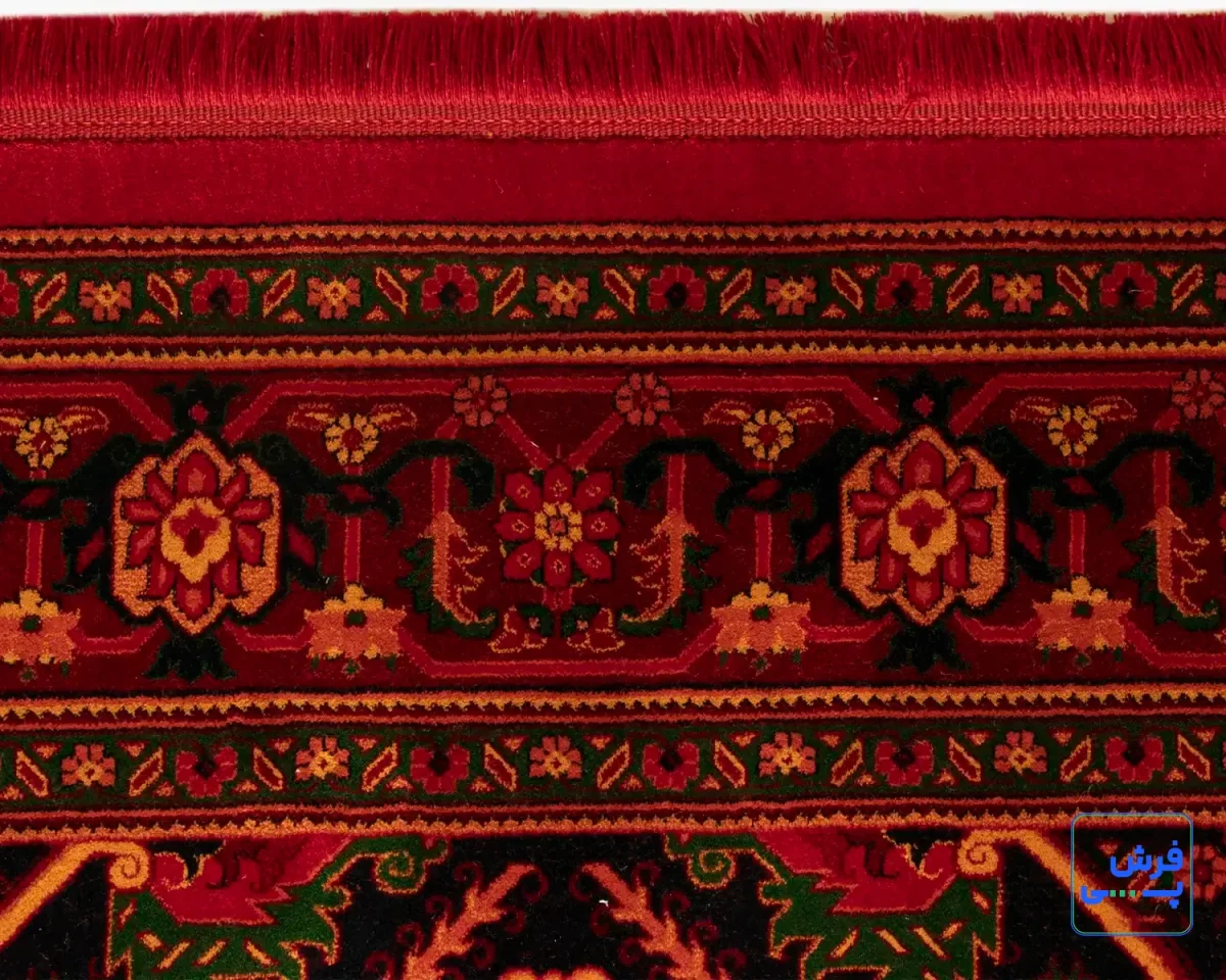 خرید قسطی |  فرش ابریشم ماشینی 7055 لاکی