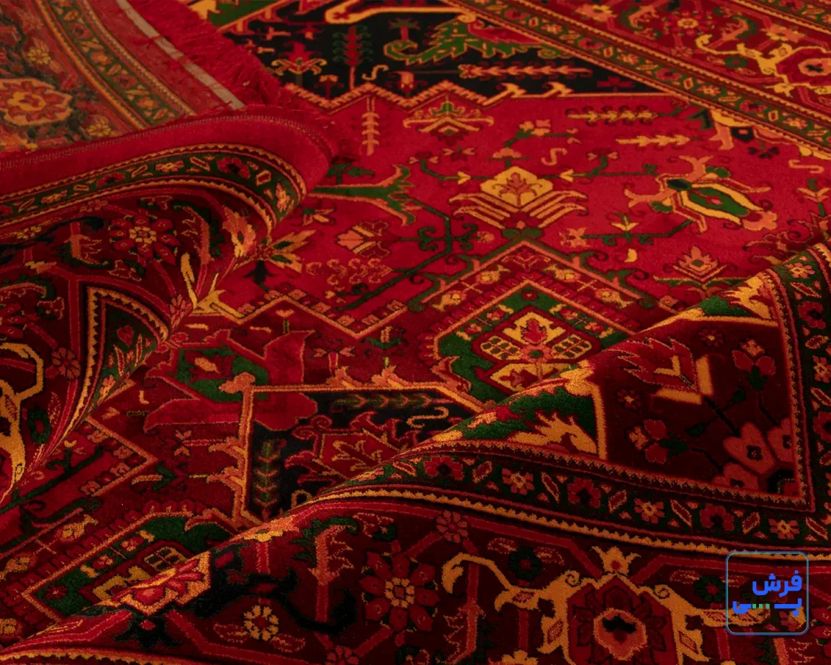 خرید قسطی |  فرش ابریشم ماشینی 7055 لاکی