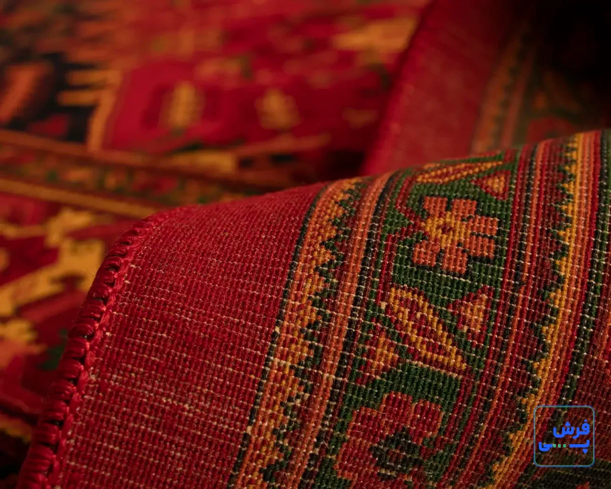 خرید قسطی |  فرش ابریشم ماشینی 7055 لاکی