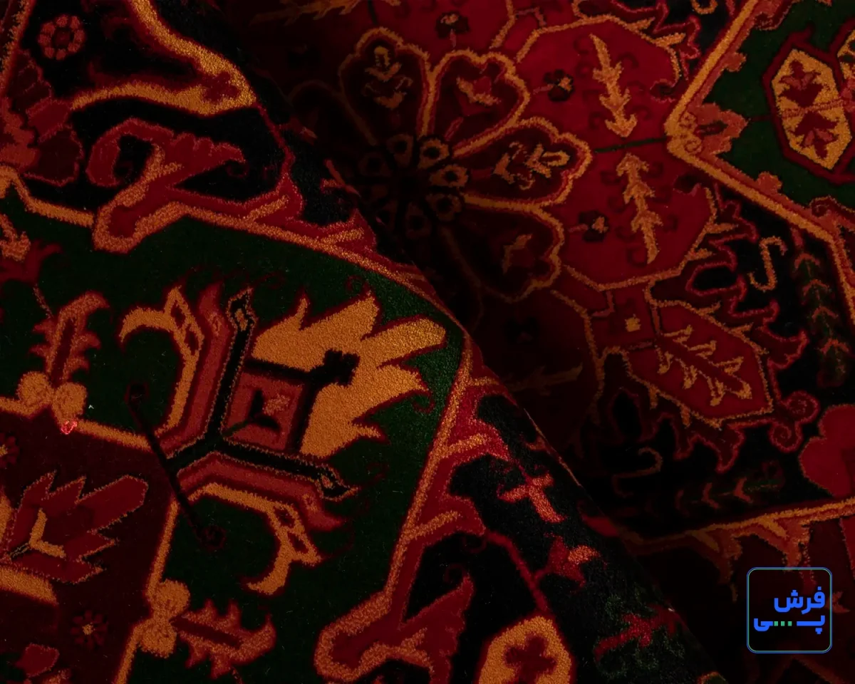 خرید قسطی |  فرش ابریشم ماشینی 7055 لاکی