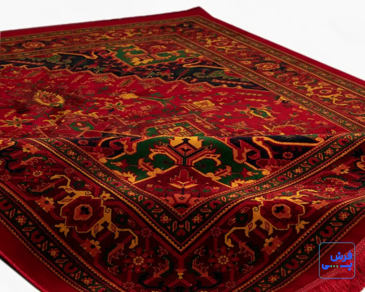 خرید قسطی |  فرش ابریشم ماشینی 7055 لاکی