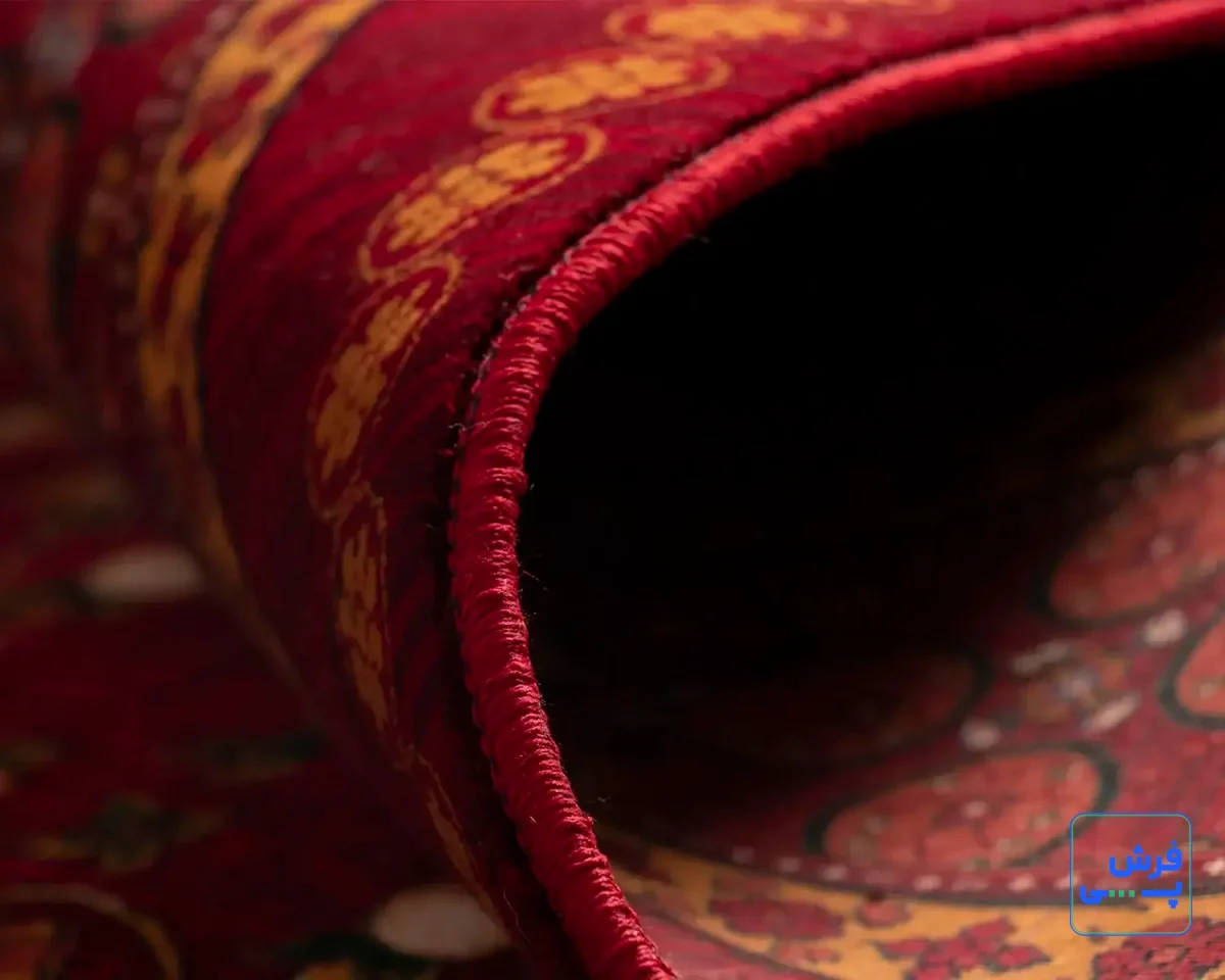 خرید قسطی |  فرش ابریشم ماشینی 7058 لاکی