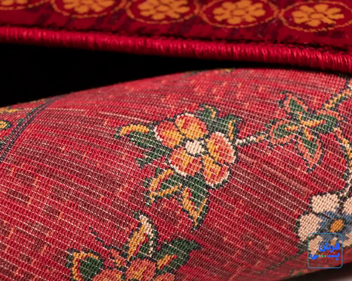 خرید قسطی |  فرش ابریشم ماشینی 7058 لاکی