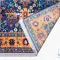 خرید قسطی |  فرش ابریشم ماشینی 730300 آبی حاشیه آجری