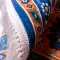 خرید قسطی |  فرش ابریشم ماشینی 730300 آبی حاشیه آجری