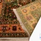 خرید قسطی |  فرش ابریشم ماشینی 730302 سبز نارنجی