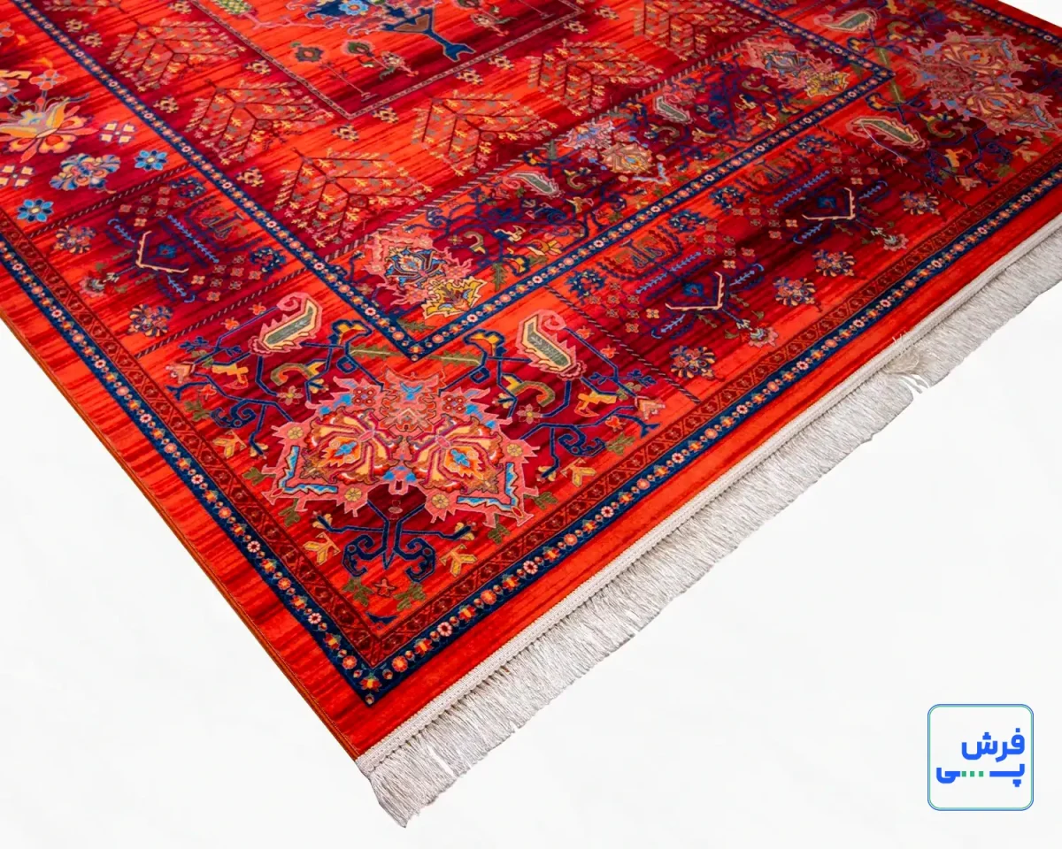 730600-03.webp خرید قسطی | فرش ابریشم ماشینی 730600 لاکی