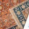 خرید قسطی |  فرش ابریشم ماشینی 731102 آجری سرمه ای
