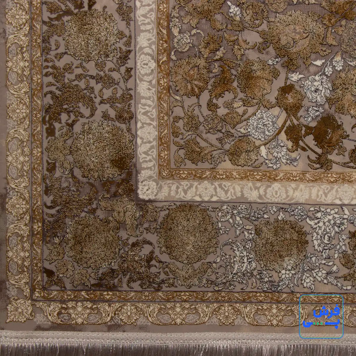 خرید قسطی |  فرش وینتیج 731122 طوسی طلایی