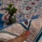 743100-4.webp خرید قسطی | فرش ابریشم ماشینی 743100 آبی کرم