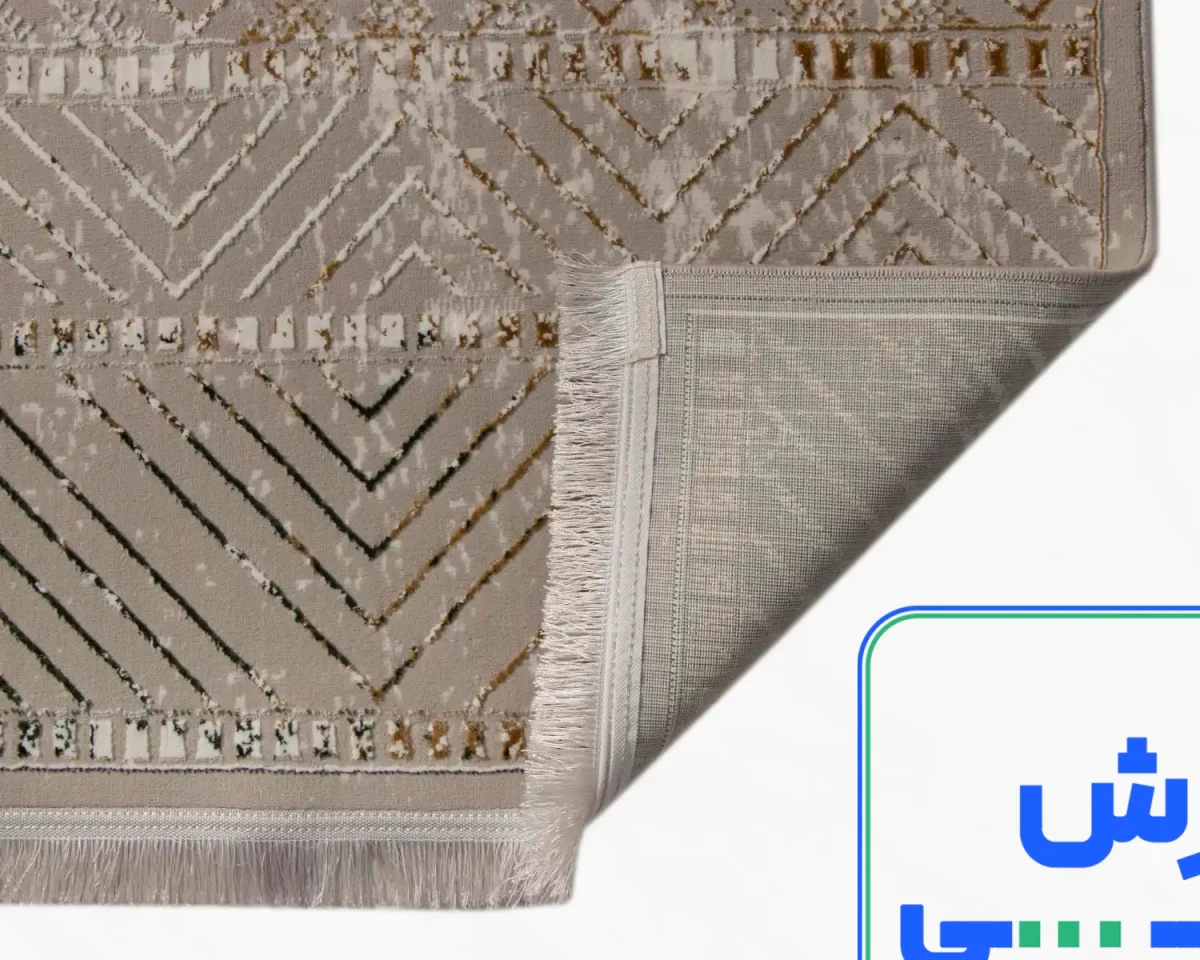 خرید قسطی |  فرش مینیمال 7765 طوسی کرم