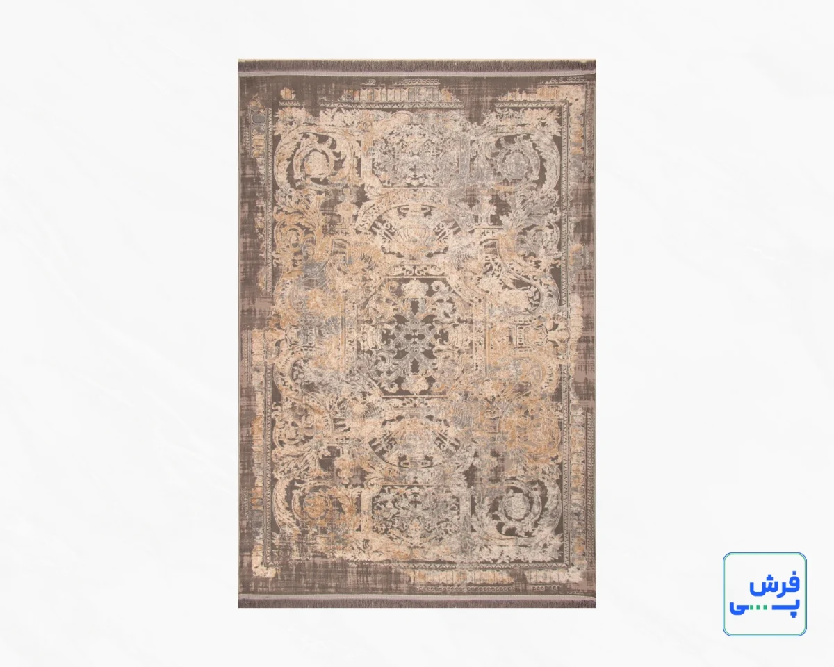 9307-1.webp خرید قسطی | فرش وینتیج 9307 طوسی آجری