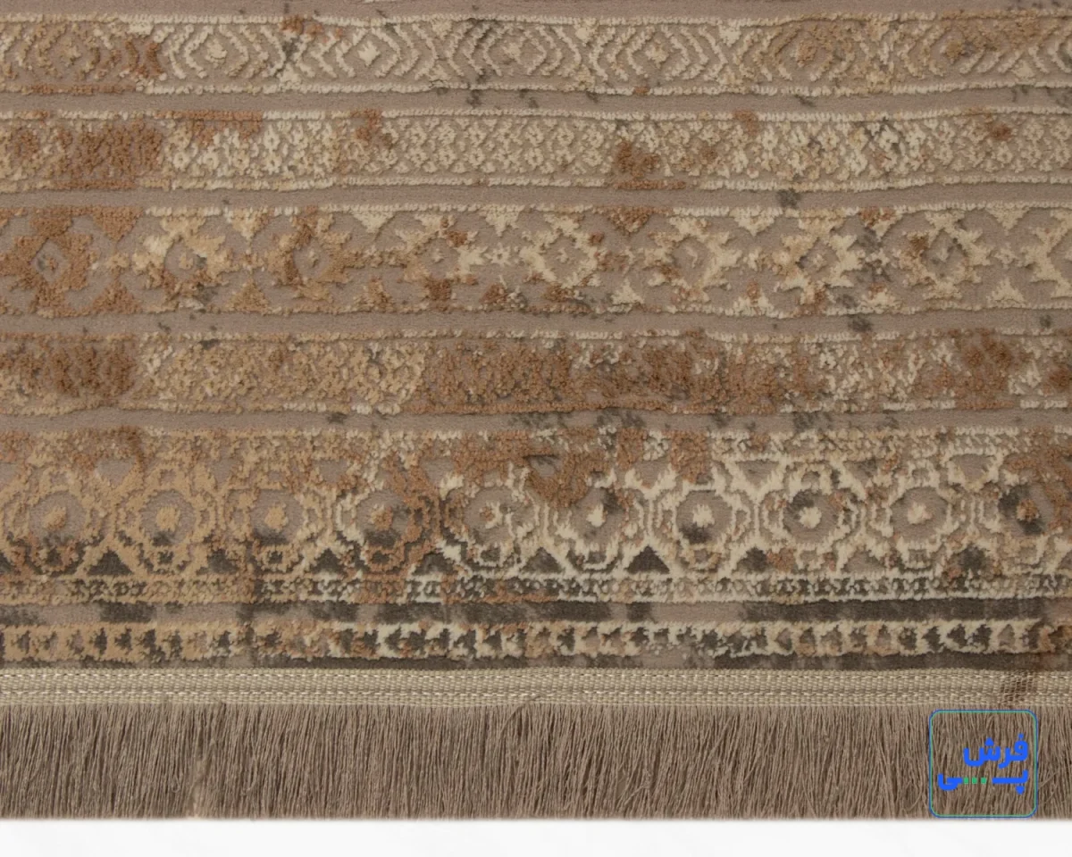 9351-7.webp خرید قسطی | فرش وینتیج 9351 نسکافهای طوسی