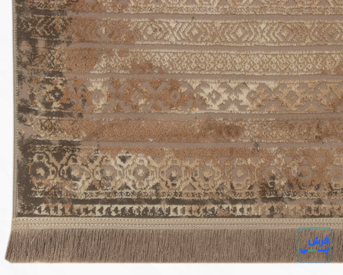 9351-8.webp خرید قسطی | فرش وینتیج 9351 نسکافهای طوسی