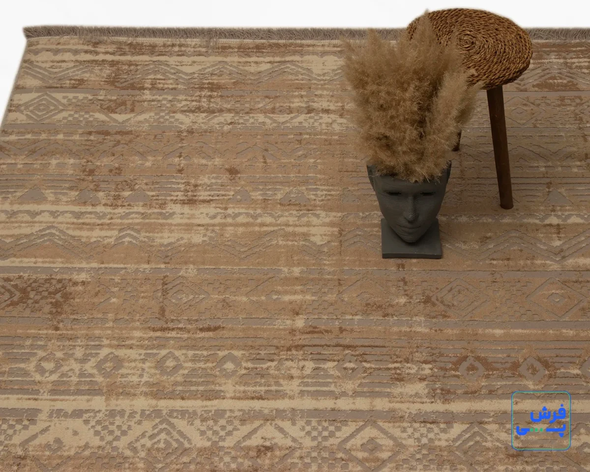 خرید قسطی |  فرش وینتیج 9374 کرم طوسی