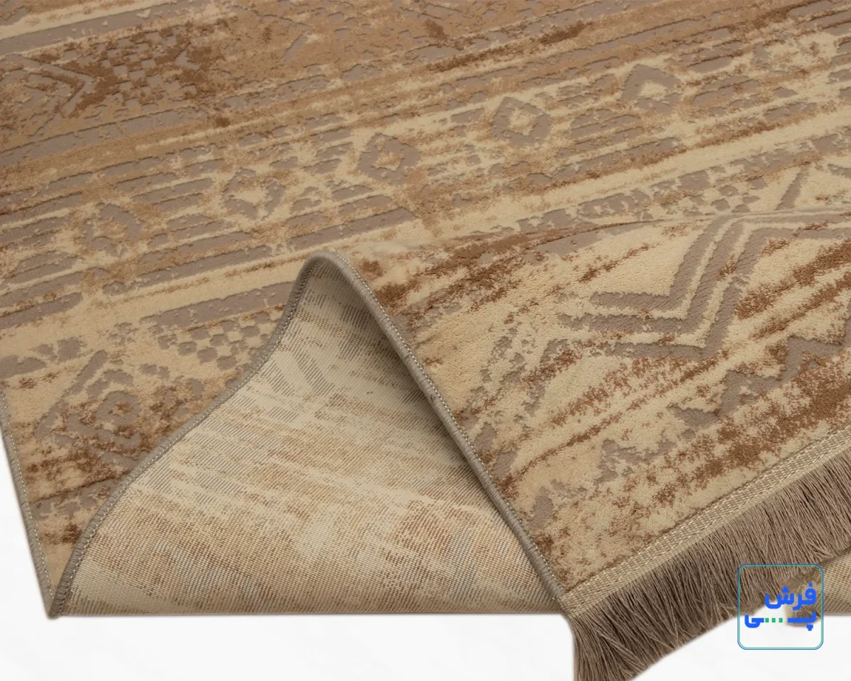 خرید قسطی |  فرش وینتیج 9374 کرم طوسی