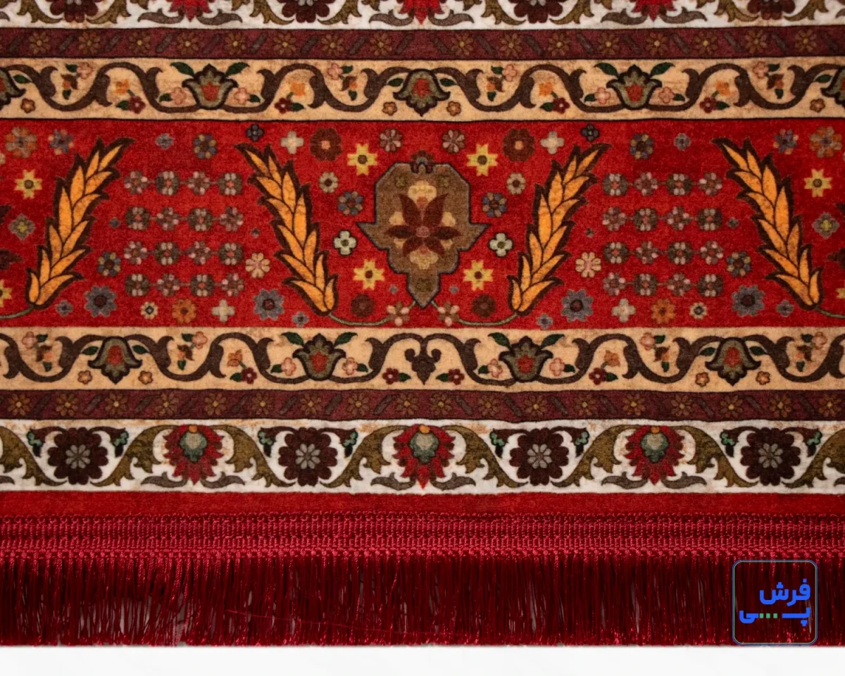 خرید قسطی |  فرش ابریشم ماشینی C1099 لاکی