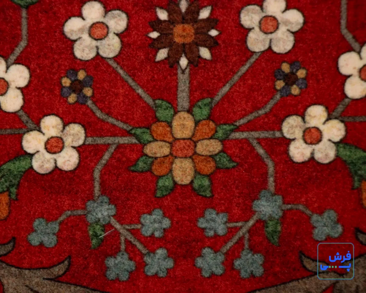 خرید قسطی |  فرش ابریشم ماشینی C1099 لاکی