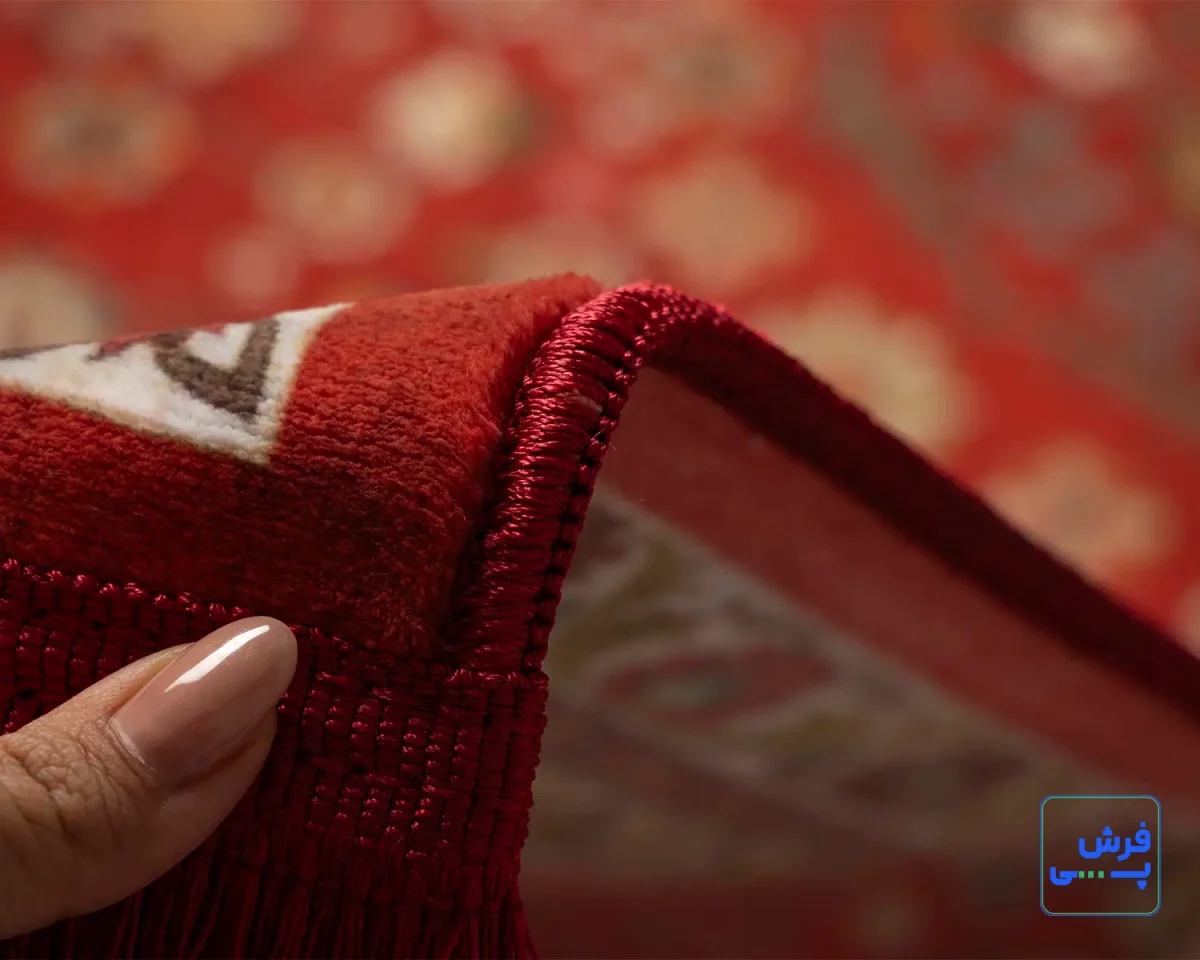 خرید قسطی |  فرش ابریشم ماشینی C1099 لاکی