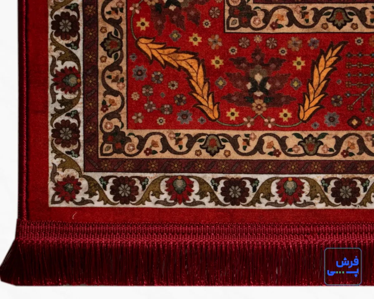 خرید قسطی |  فرش ابریشم ماشینی C1099 لاکی